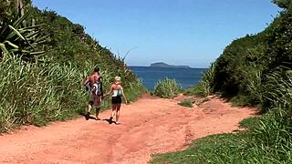 Young European girl gives blowjob and anal for facial