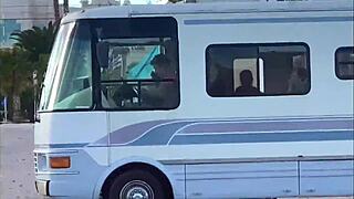 I gave road head on Las Vegas boulevard, so wet and petite