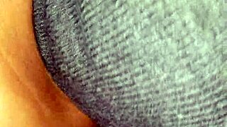 she gives a sloppy blowjob on the balcony with a monster cock