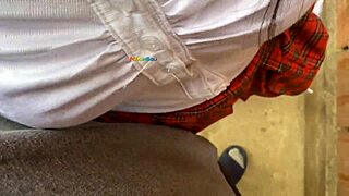 Young Colombian schoolgirl gets fucked in the schoolyard by the janitor.