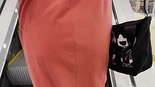 Risky rough encounter with a skinny blonde in public.