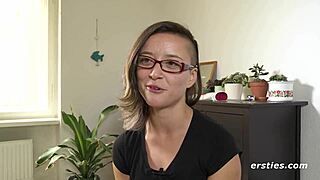 Ersties Brunette Babe Intensely Masturbates With Dildo And Vibrator