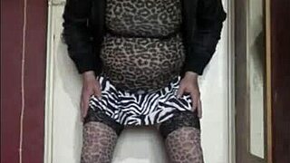 Hey, check out bisexual crossdresser Mark in sexy stockings!