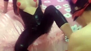 I watch the asian shemale get bareback fucked by tourist in hotel