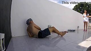 big tits lady gives blowjob and assfucking in lingerie