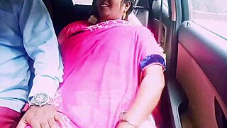 I am cheating with my boyfriend in the car, talking dirty as an indian wife.