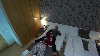 pamela sanchez is happy with her new toy and tests it with her husband jesus sanchez in bts orgasm bent over doggystyle cumshot blowjob