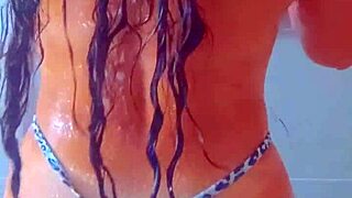 college girls enjoying a relaxing shower together