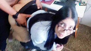 Student refuses study, craves teacher fuck