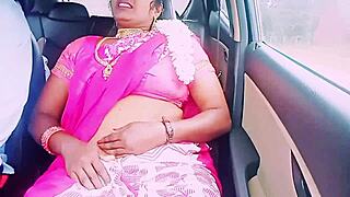 I am cheating with my boyfriend in the car, talking dirty as an indian wife.