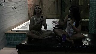 Blonde Amateur Bianca Demarchi In Sheer Red For Photoshoot