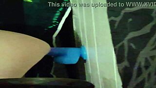 Wife making hubby fuck her dildos