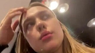 omg, this bbw teen is getting fucked hard in public, close up on her shaved pussy 😍