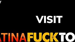 Hot latina amateur rides big tourist cock