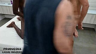 Backstage with naughty Eva Perez fucking black guy and Antonyvtt!