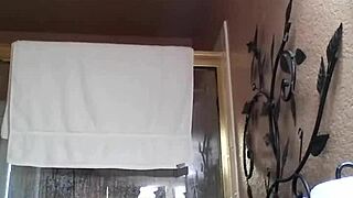 shower time with asian amateurs bathing