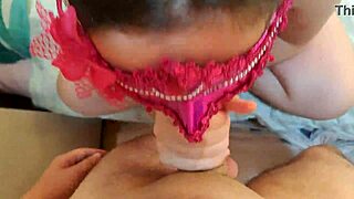 Masked Student Gives Cute Blowjob Daily