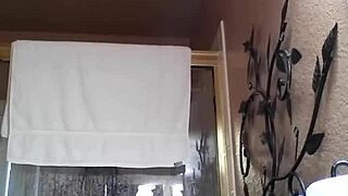 shower time with asian amateurs bathing