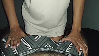 Skinny Latina girl gets monster cock in her tight pussy!