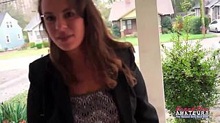 Busty Brunette Milf Lilly M Sucks Cock And Swallows Cum