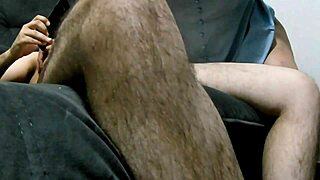 Housewife Karina gives lover a prostate massage and relaxation session