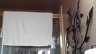 shower time with asian amateurs bathing