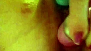 mommy's sweet pussy gets pleasured in homemade masturbation session