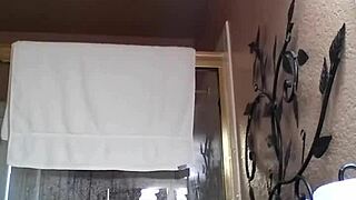 shower time with asian amateurs bathing