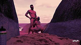 Taboo Beach Fun: Step-Sister Blows Me To Orgasm