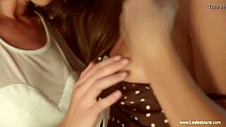 beautiful and loving kissing lesbian lust fun session