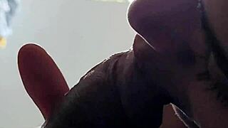 Young 18+ Brazilian Sits on Lover's Huge Cock and Moans