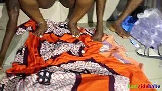 in this homemade threesome, they lick and ride big black cocks to creampie