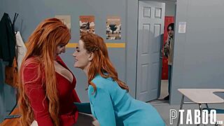 Siri Dahl and Lauren Phillips bang stepson Elias in classroom threesome