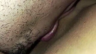 I suck my girlfriend's wet vagina at home