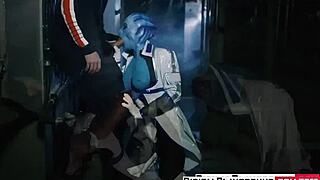 this xxx parody of ass effect has hardcore fucking and cum scenes.
