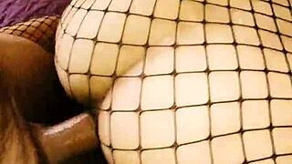 Used her rough in stockings every hole stretched