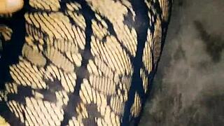 Used her rough in stockings every hole stretched