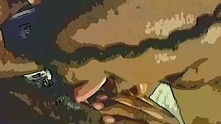 dildo tongue tag team on pussy