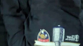 he fucks his wife's wet cunt, leaving a huge creampie in her big pussy lips.