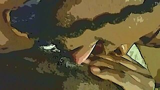 dildo tongue tag team on pussy