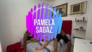 Woman calls friends for fun with cuckold boyfriend