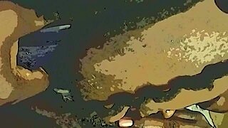 dildo tongue tag team on pussy