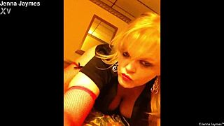 Jenna Jaymes Plays To The Camera In Shorts