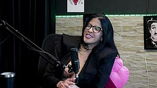 teen stripper shows off in public interview - leticia braga