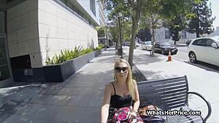 i pounded that broke blonde teen for some extra cash on the street