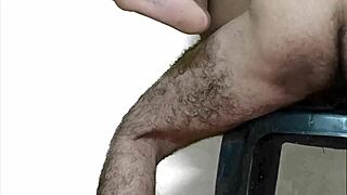 black indian maid relaxing and humming softly with a juicy treat