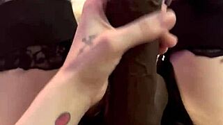 Big cock strap on tease