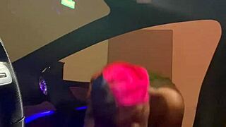 big black cock gets sucked sloppy in the cls 500