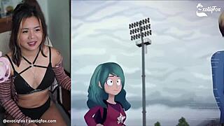 Emotional Live Reaction To Meru The Succubus - Exotiqfox Solo Masturbation