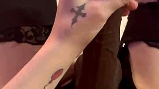 Big cock strap on tease